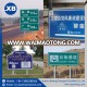 plastic coated road 900mm safety traffic sign