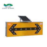 Solar led flashing road safety traffic sign