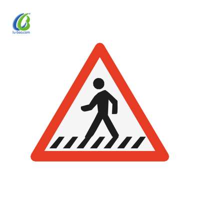 high reflective triangle customize pattern traffic sign with accessories