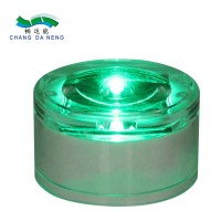 Solar LED small round plastic road stud